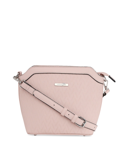 

Forever Glam by Pantaloons Pink Textured Sling Bag