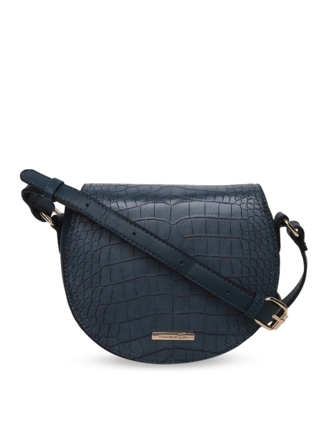 

Forever Glam by Pantaloons Navy Blue Textured Sling Bag