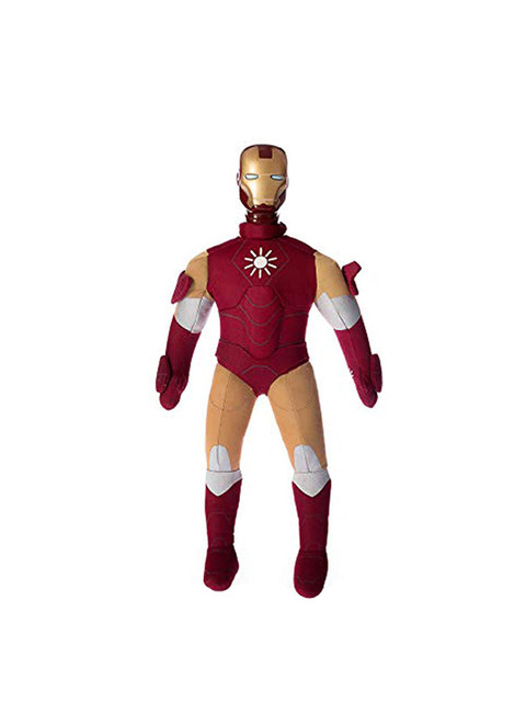 

Dimpy Stuff Unisex Kids Maroon & Beige Superhero Ironman Soft Toy