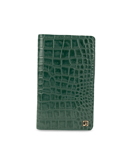 

Da Milano Men Green Textured Two Fold Wallet