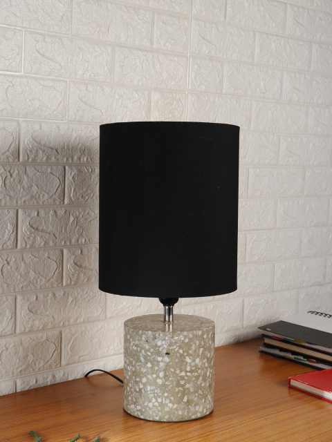 

Grated Ginger Black Solid Contemporary Table Lamp with Shade
