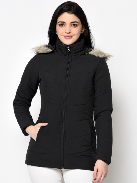 

Trufit Women Black Solid Insulator Parka
