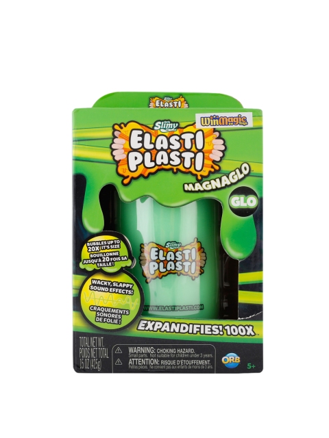 

ElastiPlasti Kids Green & Black Slimy Elasti Plasti Magnaglo 450G