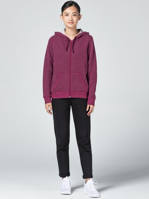 

NYAMBA By Decathlon Women Purple Printed Insulator Sporty Jacket