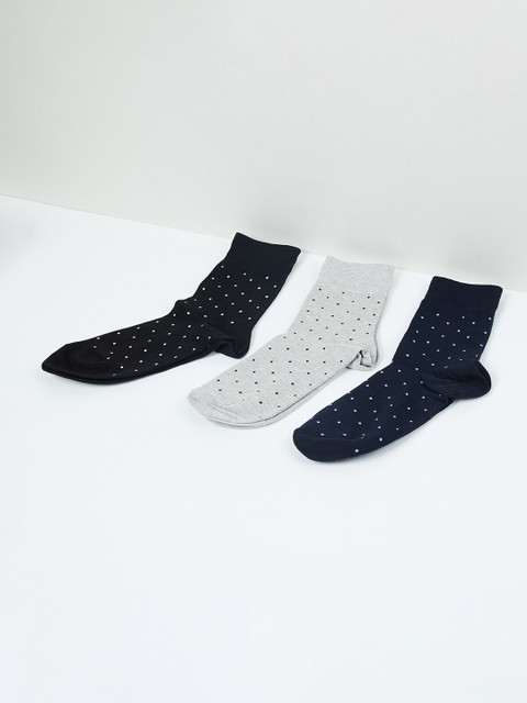 

MAX Men Pack Of 3 Assorted Above Ankle-Length Socks
