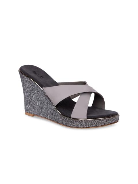 

Inc 5 Women Grey Solid Wedges