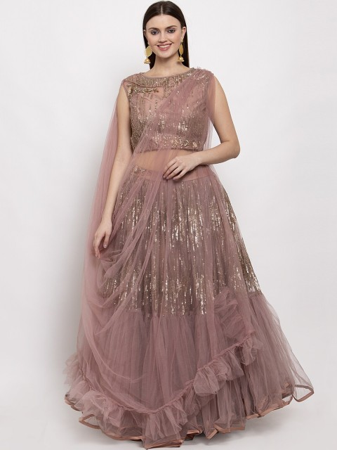 

KHALOM Pink Ready to Wear Lehenga with Blouse