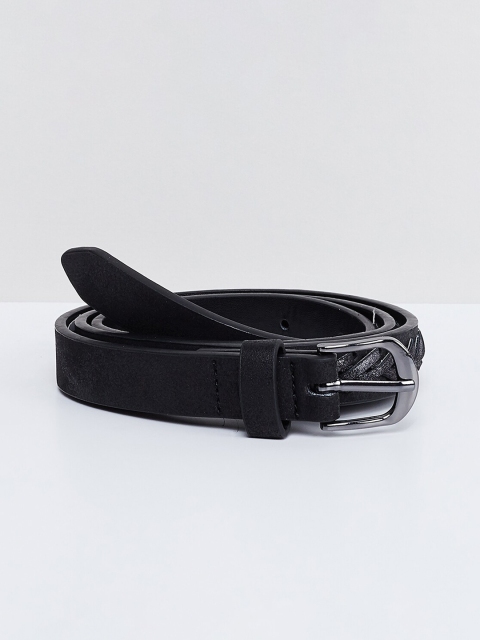 

max Women Black Solid Belt