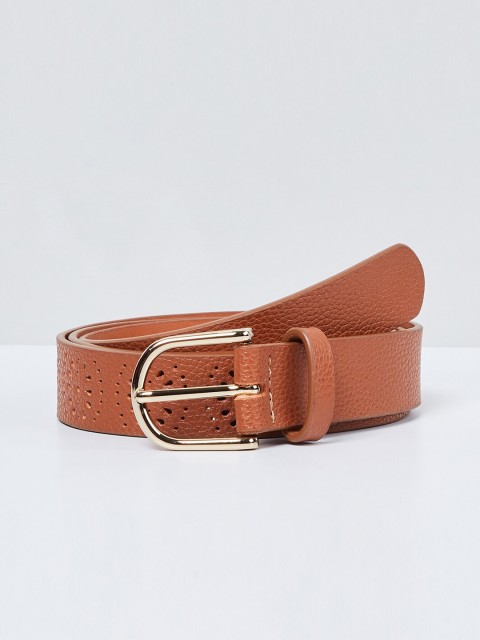 

max Women Tan Brown Solid Belt
