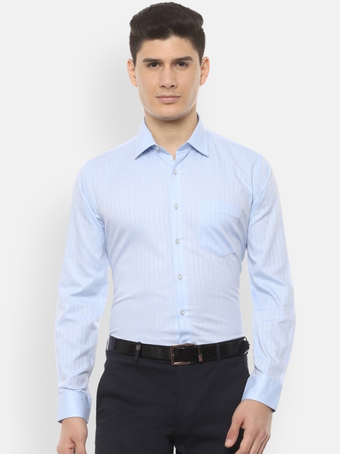 

Van Heusen Men Blue Slim Fit Striped Formal Shirt