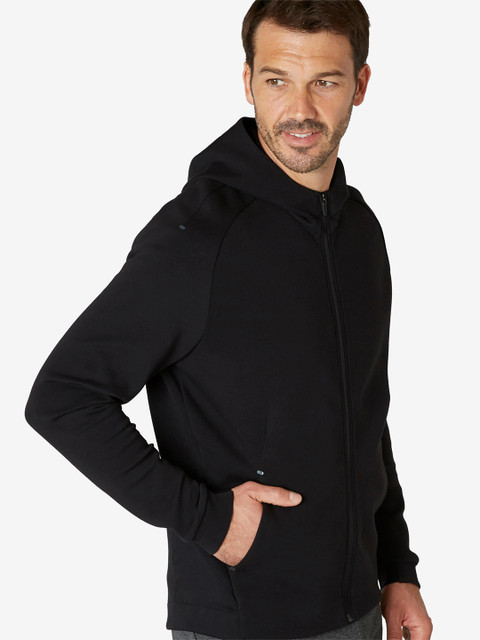 

NYAMBA By Decathlon Men Black Solid Insulator Sporty Jacket