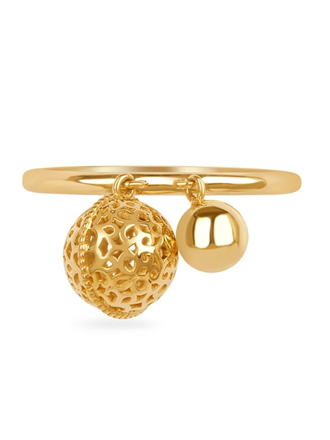 

Mia by Tanishq Gold-Plated Bells For The Belle Gold Finger Ring, Yellow