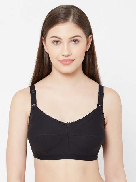 

Juliet Black Solid Non-Wired Non Padded Everyday Bra 010002300012921
