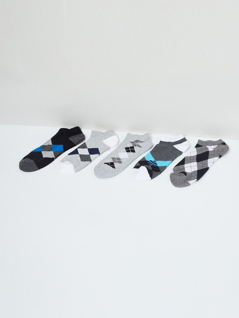 

max Men Pack of 5 Assorted Ankle Length Socks
