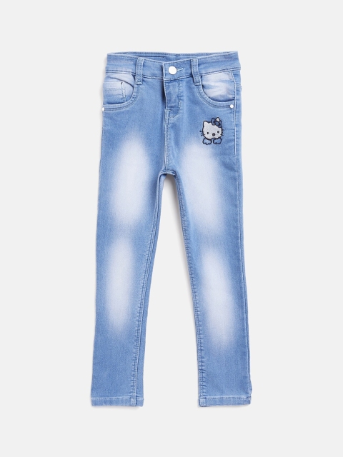 

Purple Feather Girls Blue Slim Fit Mid-Rise Clean Look Stretchable Jeans