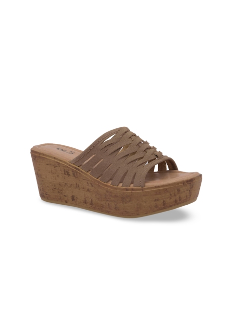 

Inc 5 Women Brown Solid Wedges