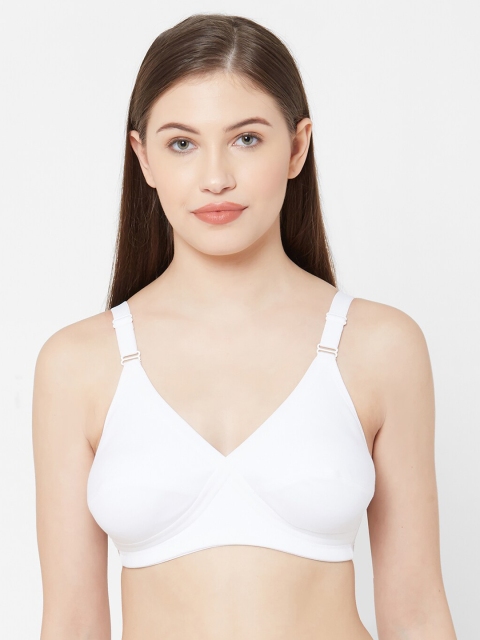 

Juliet White Solid Non-Wired Non Padded Everyday Bra 010002300011423