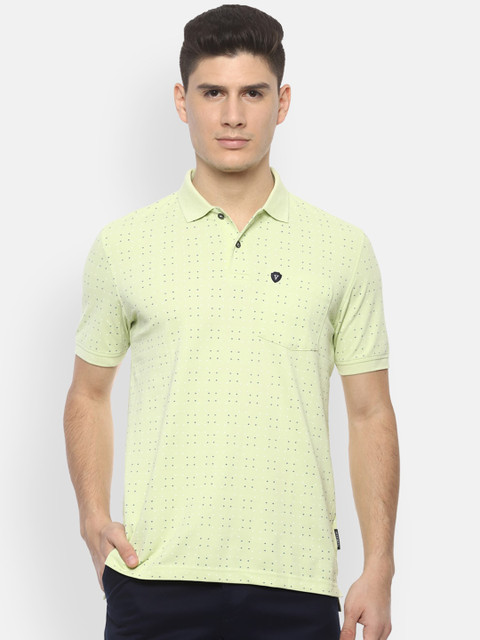

Van Heusen Sport Men Yellow Printed Polo Collar T-shirt