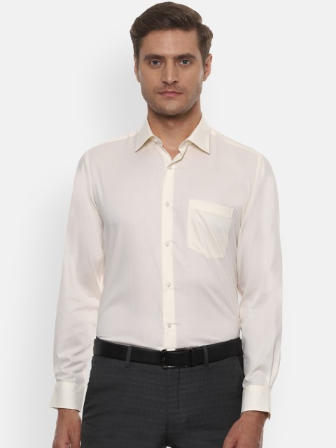 

Van Heusen Men Yellow Regular Fit Solid Formal Shirt