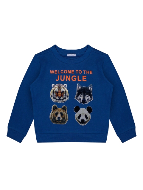 

Luke & Lilly Boys Blue & Black Printed Sweatshirt