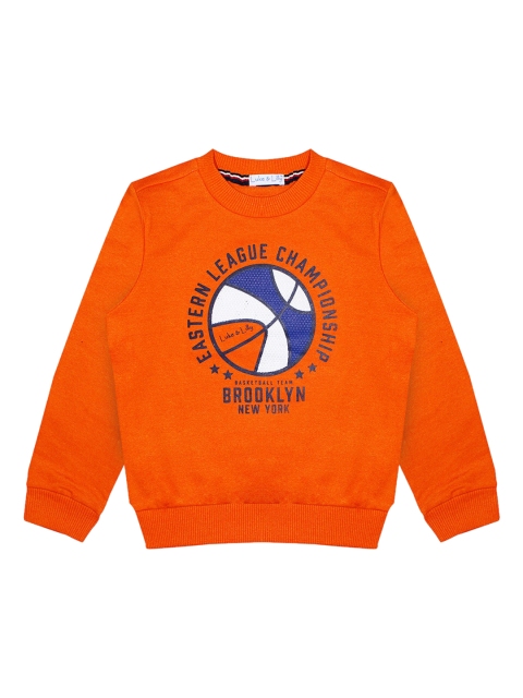 

Luke & Lilly Boys Orange & Blue Printed Sweatshirt