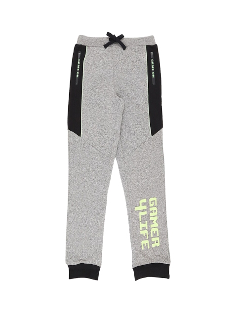 

Pantaloons Junior Boys Grey Melange Solid Joggers