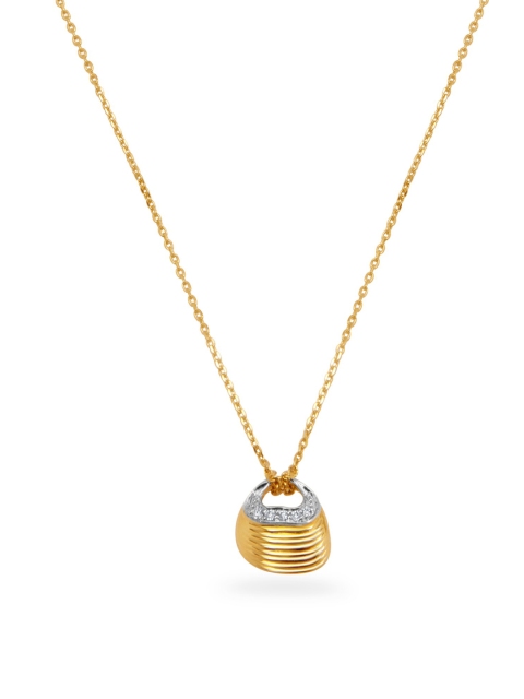 

Mia by Tanishq Yellow Gold Seaside Glamour & Diamond Pendant and Chain