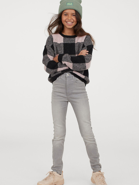 

H&M Girls Grey Superstretch Skinny Fit Jeans
