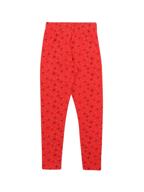 

Pantaloons Junior Girls Red & Black Printed Ankle-Length Leggings