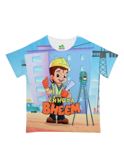 

Chhota Bheem Boys Multicoloured Printed Round Neck T-shirt, Multi