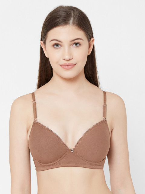 

Juliet Coffee Brown Solid Non-Wired Lightly Padded Maternity Bra