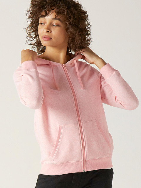 

NYAMBA By Decathlon Women Pink Solid Bomber Jacket