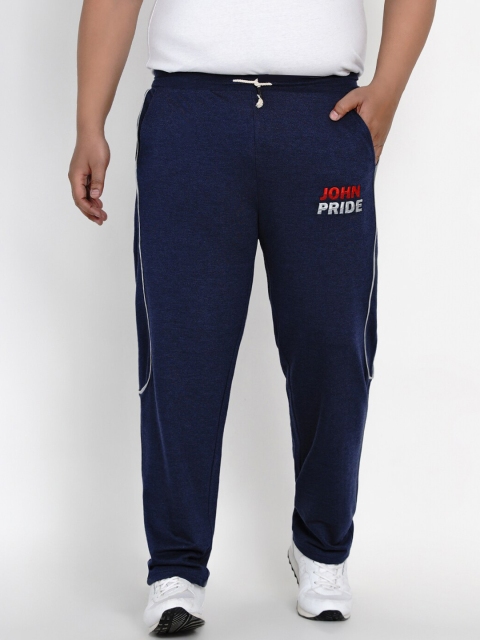 

John Pride Men Navy-Blue Solid Track Pants