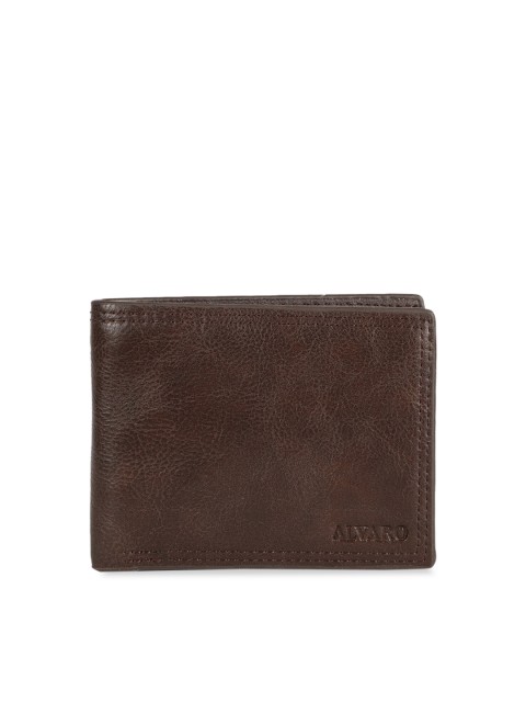 

Alvaro Castagnino Men Brown Solid Two Fold Wallet