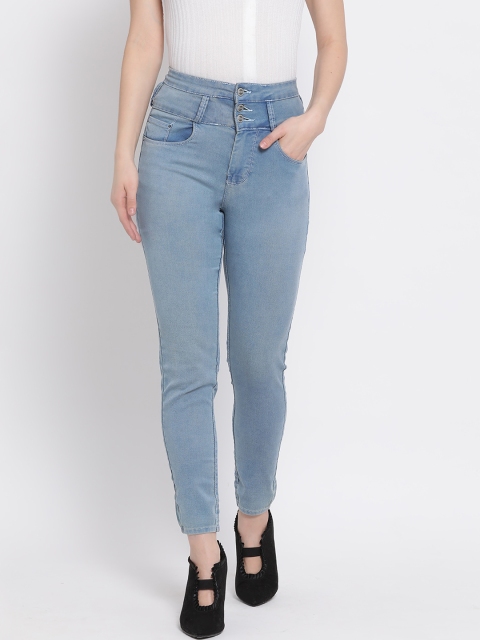 

Code 61 Women Blue Skinny Fit High-Rise Clean Look Stretchable Jeans