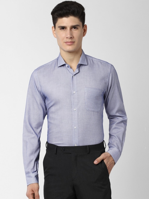 

Peter England Men White & Blue Regular Fit Printed Formal Shirt