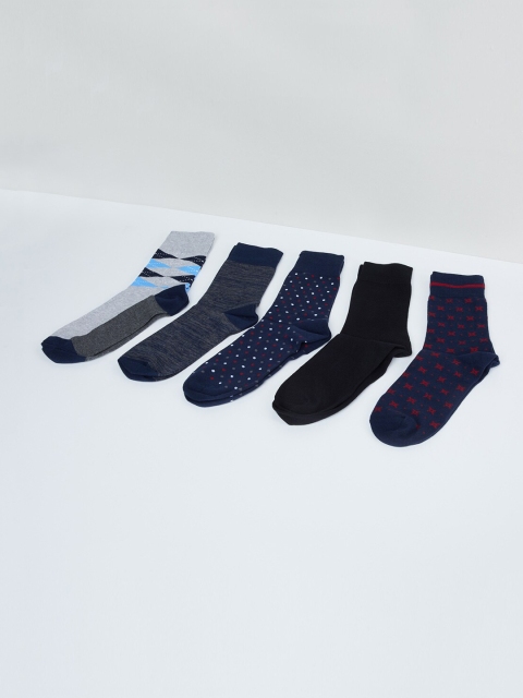

MAX Men Pack Of 5 Assorted Above Ankle-Length Socks
