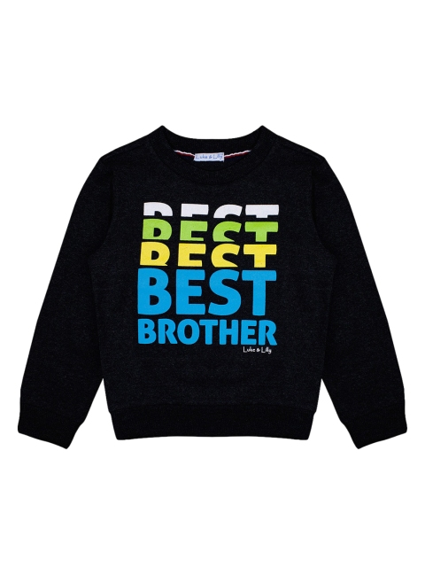 

Luke & Lilly Boys Black Printed Sweatshirt