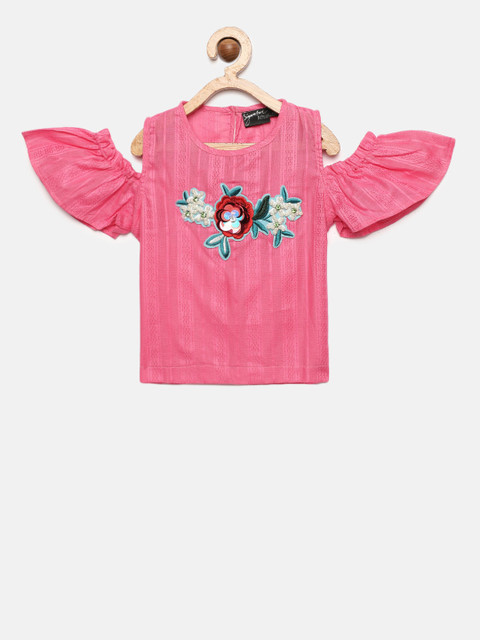 

Actuel Girls Pink Embellished Top
