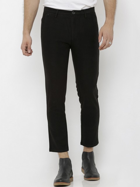 

Rex Straut Jeans Men Black Slim Fit Solid Regular Trousers