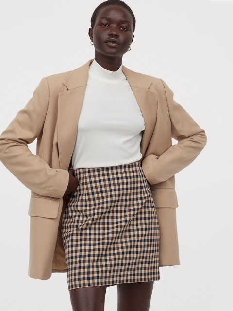 

H&M Women Beige Short Skirt