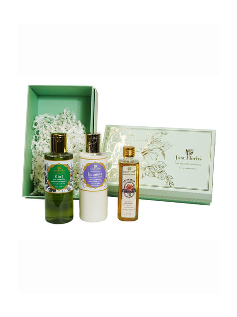 

Just Herbs Unisex Hair Health Boosters Diwali Gift Set, Green