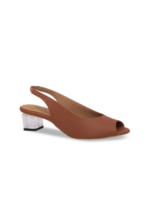 

Inc 5 Women Tan Solid Peep Toes