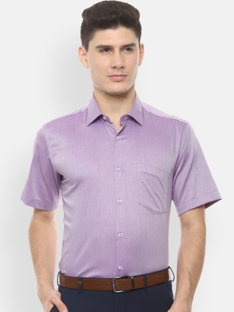 

Van Heusen Men Purple Regular Fit Solid Formal Shirt