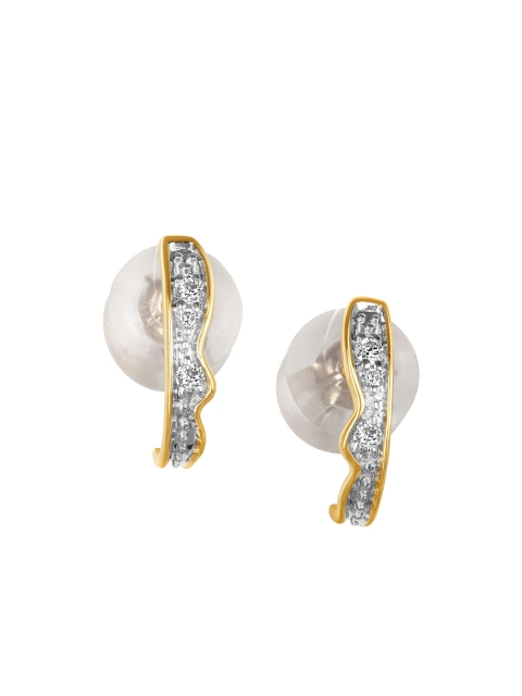 

Mia by Tanishq 14KT Yellow Gold & Diamond Twinkling River Stud Earrings