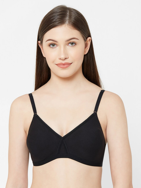 

Juliet Black Solid Non-Wired Non Padded Everyday Bra 010000300011105