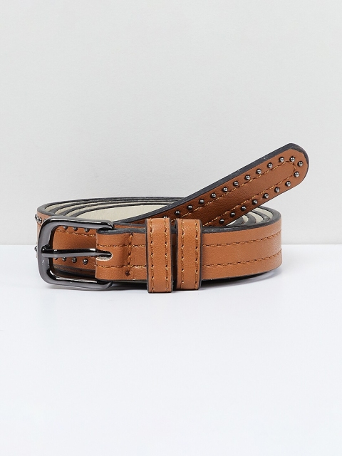 

max Women Tan Brown Solid Belt