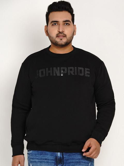

John Pride Men Black Printed Sweatshirt