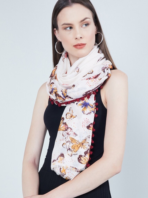 

max Women Multicoloured Printed Scarf, Multi