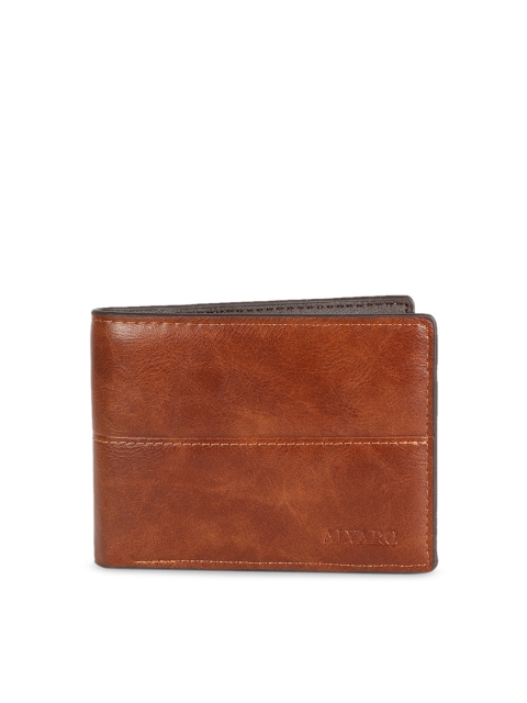 

Alvaro Castagnino Men Tan Brown Solid Two Fold Wallet